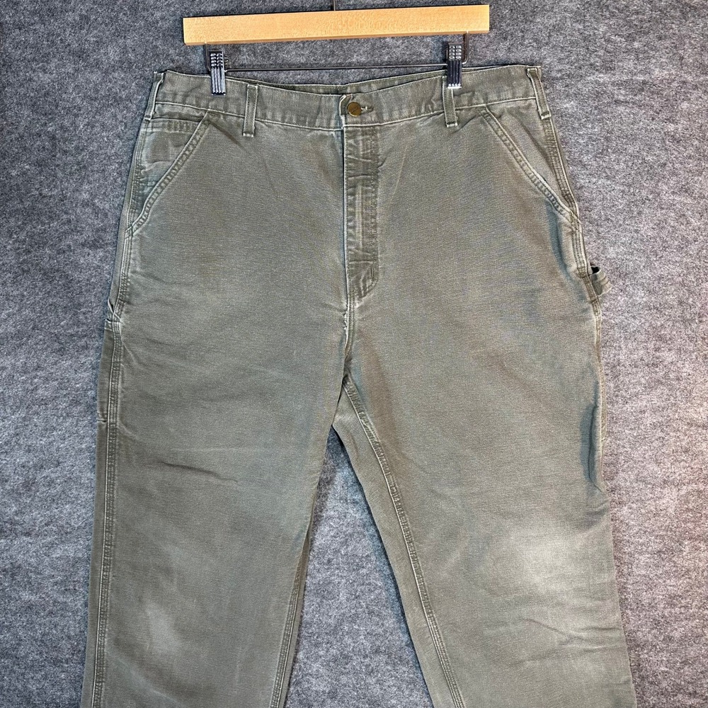 Carhartt B11 MOS Work Pants Khaki Mens 36x29 Relaxed Fit Cotton‎ Blend